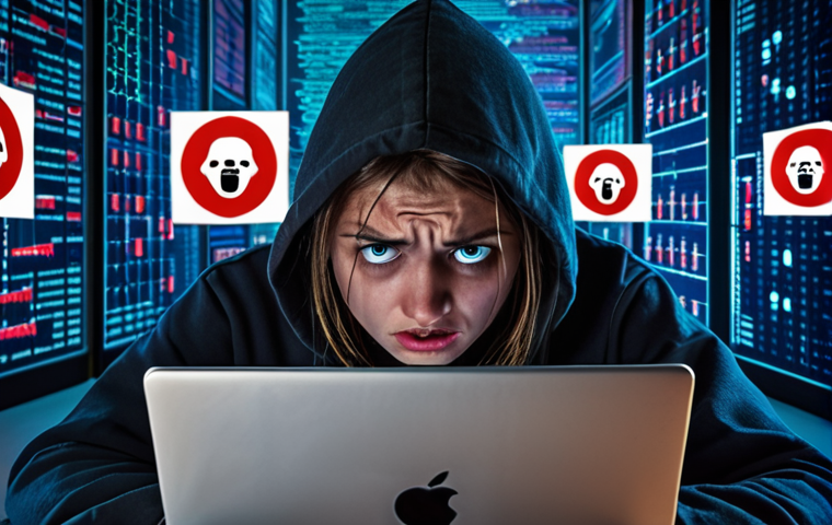**

Prompt: A worried person surrounded by digital screens showing ransomware messages, phishing emails, and DDoS attack graphs. Emphasize the feeling of being overwhelmed by cyber threats. A strong padlock icon should be visible nearby.

**
